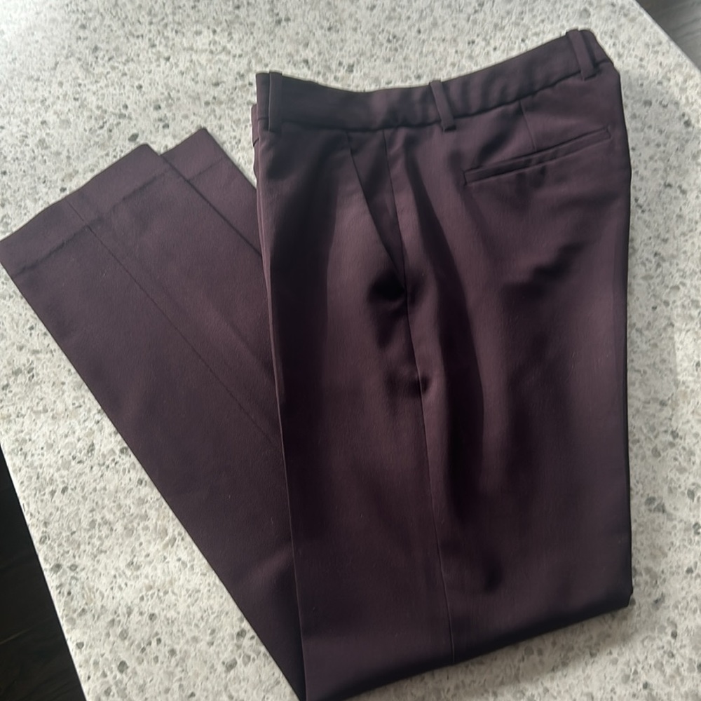 Theory Louise Urban cropped slacks Dark Merlot - Picture 6 of 8